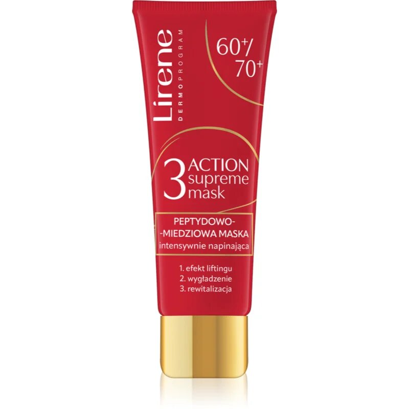 Lirene 3 Action Supreme Mask 60+ маска с лифтинг и стягащ ефект за зряла кожа 50 мл.