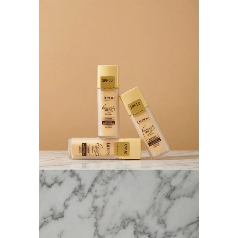 Lirene Base Dewy Glow озаряващ серум-база SPF 50 30 мл.