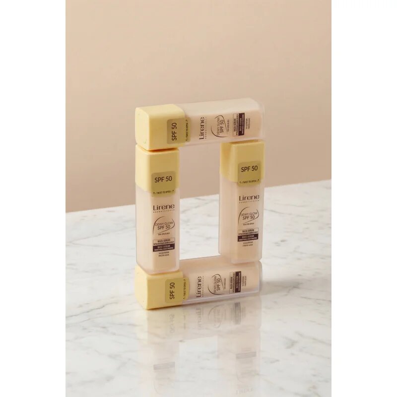 Lirene Base Dewy Glow озаряващ серум-база SPF 50 30 мл.