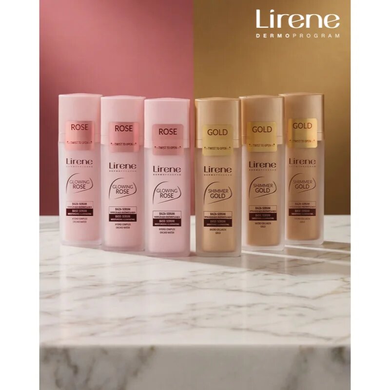 Lirene Base Shimmer Gold озаряващ серум-база 30 мл.