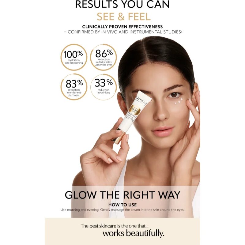 Lirene Derma Pigment Control Brightening Eye Cream изглаждащ и озаряващ крем за около очите 15 мл.