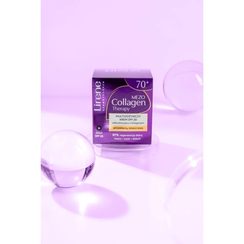 Lirene Mezo Collagen Therapy 70+ подхранващ дневен крем за зряла кожа SPF 20 50 мл.