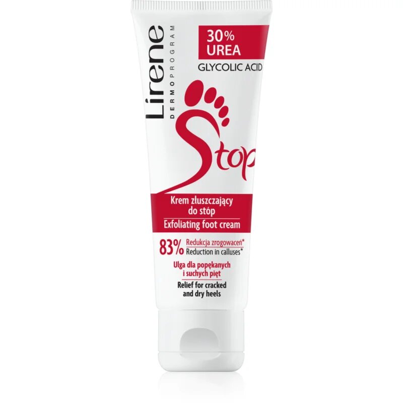 Lirene Podology Foot Care нежен ексфолиращ крем за крака 75 мл.