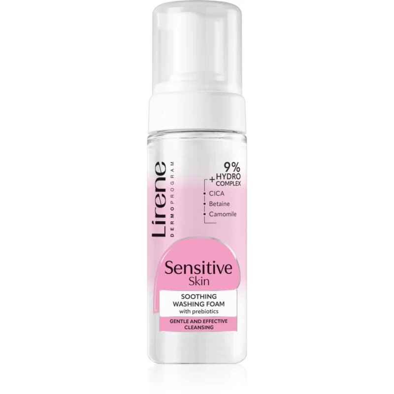 Lirene Sensitive skin успокояваща мицеларна пяна за чувствителна кожа на лицето 150 мл.