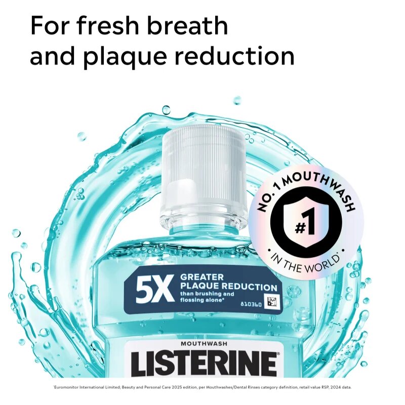 Listerine Cool Mint вода за уста за свеж дъх 1000 мл.