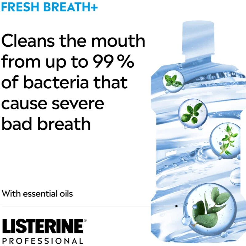Listerine Professional Fresh Breath+ вода за уста за свеж дъх 500 мл.