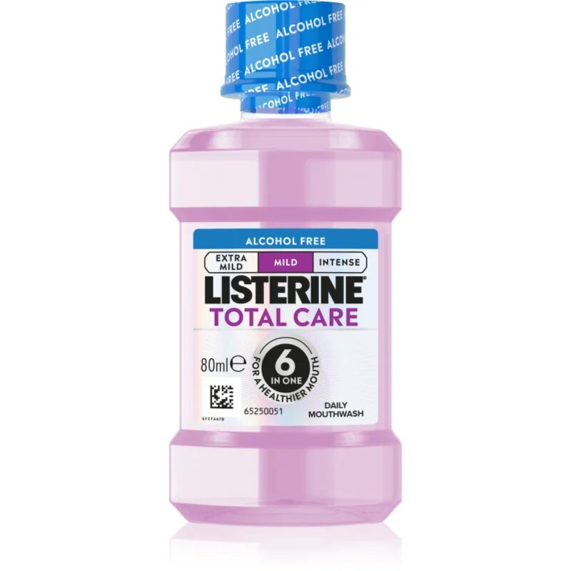 Listerine Total Care Mild вода за уста без алкохол 80 мл.