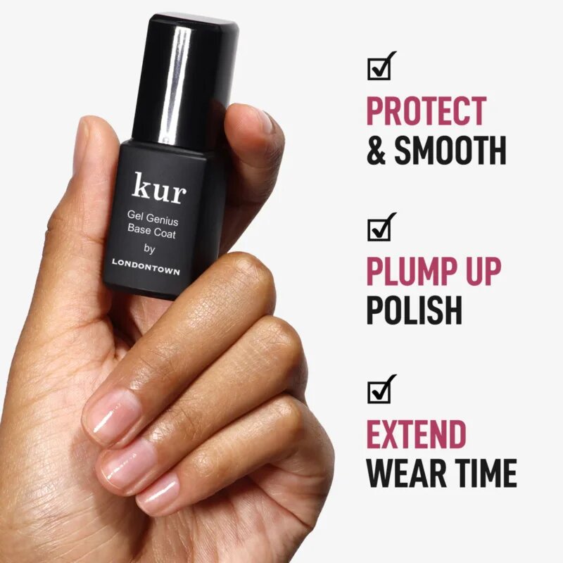 LONDONTOWN Kur Gel Genius Base Coat базов лак за нокти без използване на UV/LED лампа 12 мл.