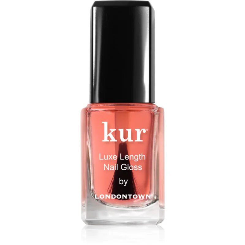 LONDONTOWN Kur Luxe Length Nail Gloss подсилващ лак за салби и увредени нокти 12 мл.