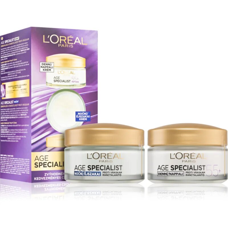 L’Oréal Paris Age Specialist 55+ дневен и нощен крем против бръчки