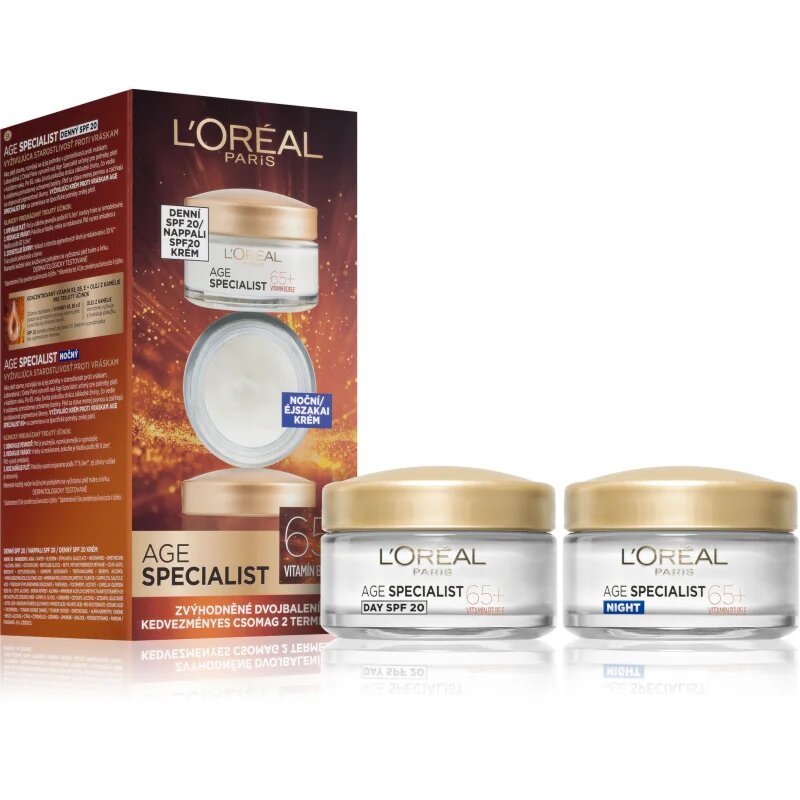 L’Oréal Paris Age Specialist 65+ дневен и нощен крем против бръчки