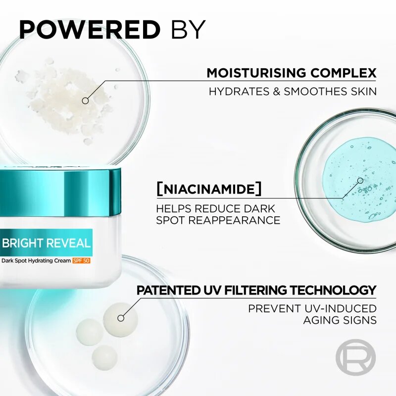 L’Oréal Paris Bright Reveal хидратиращ крем против пигментни петна SPF 50 50 мл.