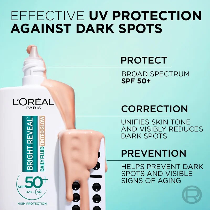 L’Oréal Paris Bright Reveal озаряващ тониращ флуид Против тъмни петна SPF 50+ Light 50 мл.