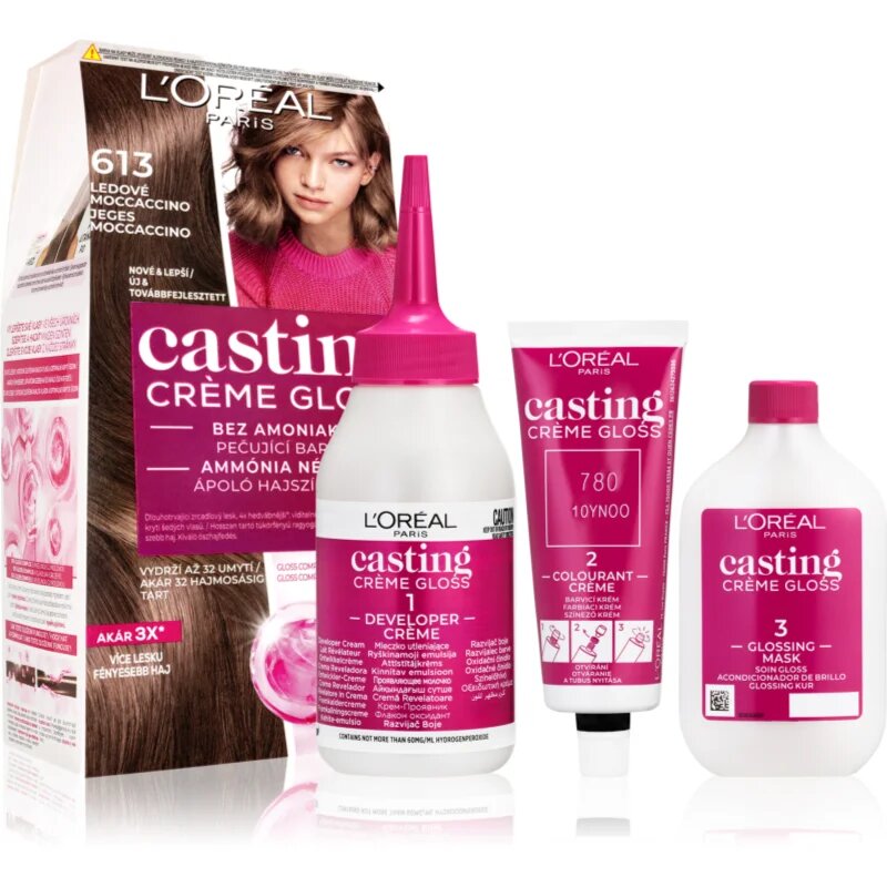 L’Oréal Paris Casting Creme Gloss боя за коса цвят 613 ICED MOCCACHINO 1 бр.
