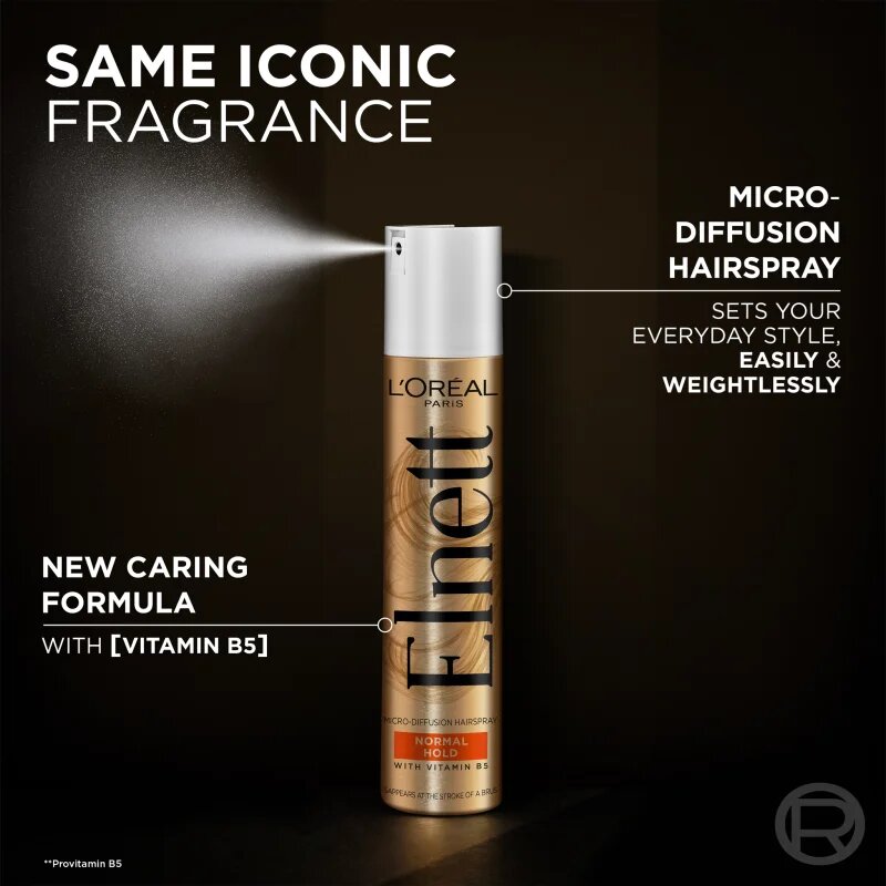 L’Oréal Paris Elnett лак за коса без парфюм 300 мл.