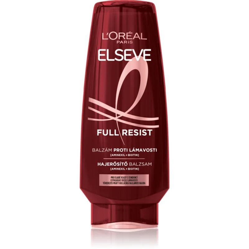 L’Oréal Paris Elseve Full Resist Aminexil подсилващ балсам за тънка коса със склонност към косопад 300 мл.