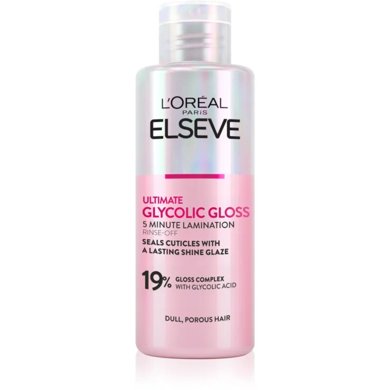 L’Oréal Paris Elseve Glycolic Gloss маска за коса за изглаждане и възстановяване на увредена коса 200 мл.