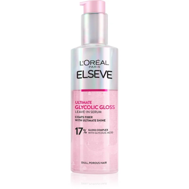 L’Oréal Paris Elseve Glycolic Gloss серум без отмиване за подсилване и блясък на косата 150 мл.