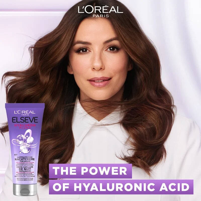 L’Oréal Paris Elseve Hyaluron Plump нощен хидратиращ крем За коса 200 мл.