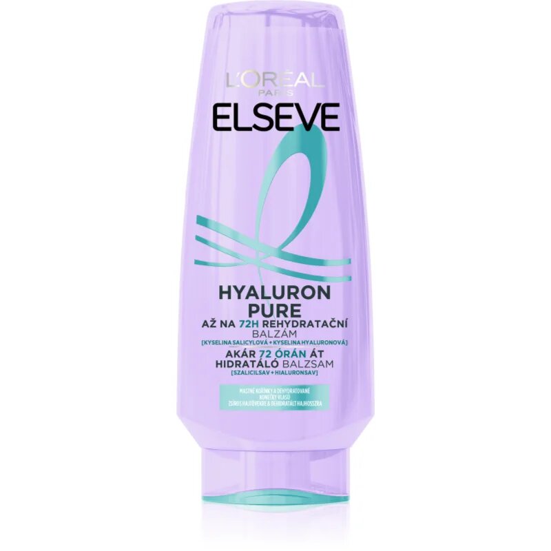 L’Oréal Paris Elseve Hyaluron Pure балсам за коса за мазен скалп и сухи краища 300 мл.