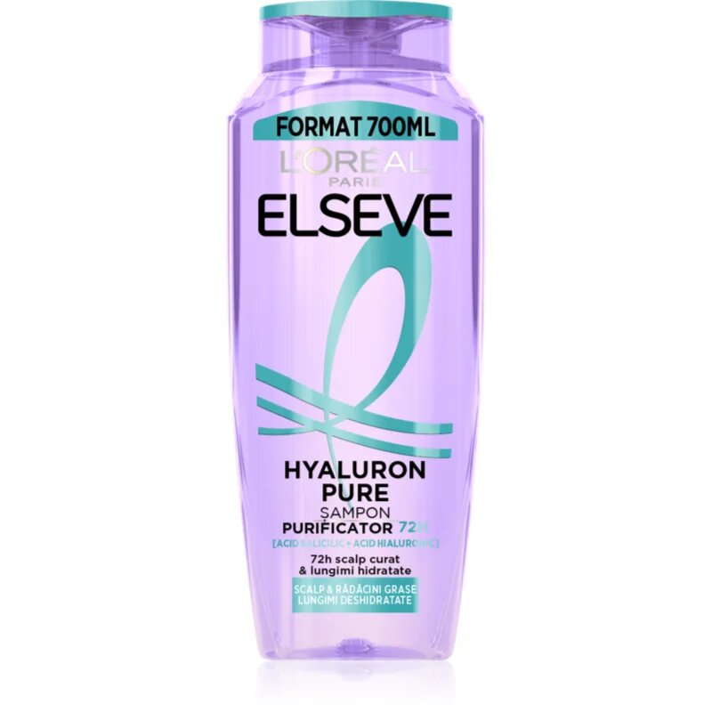 L’Oréal Paris Elseve Hyaluron Pure хидратиращ шампоан за мазен скалп и сухи краища 700 мл.