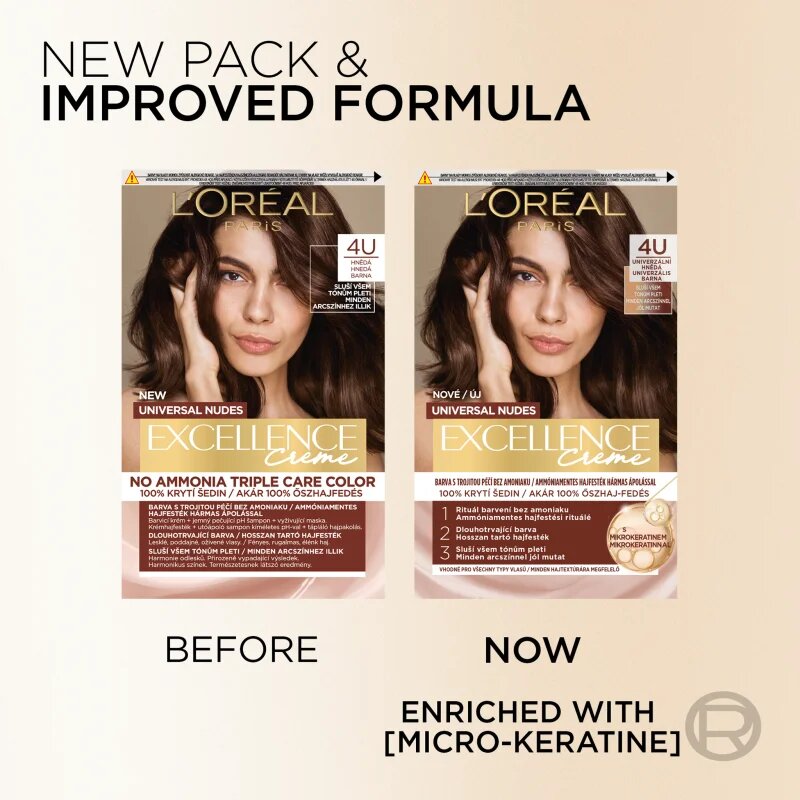 L’Oréal Paris Excellence Universal Nudes перманентната боя за коса цвят 10U 1 бр.