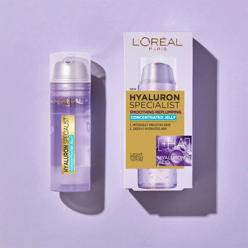 L’Oréal Paris Hyaluron Specialist Jelly интензивен подхранващ и хидратиращ дневен крем с хиалуронова киселина 50 мл.