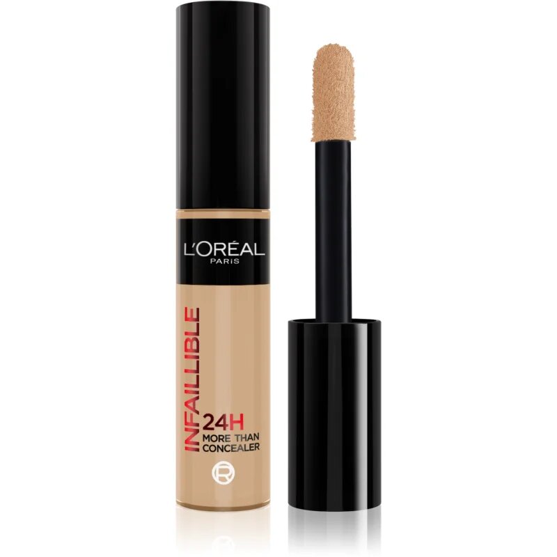 L’Oréal Paris Infaillible 24h More Than Concealer покриващ коректор с матиращ ефект цвят 329 Cashew / Warm Dore 11 мл.