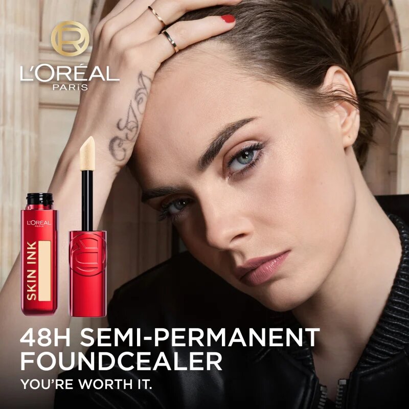 L’Oréal Paris Infaillible Skin Ink грим и коректор в едно цвят 140 Light Warm 15 мл.