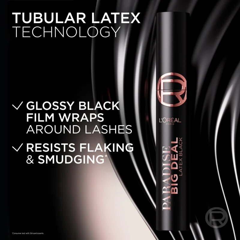 L’Oréal Paris Lash Paradise Big Deal спирала за обем и удължаване на мигли цвят Latex Black 9.9 мл.