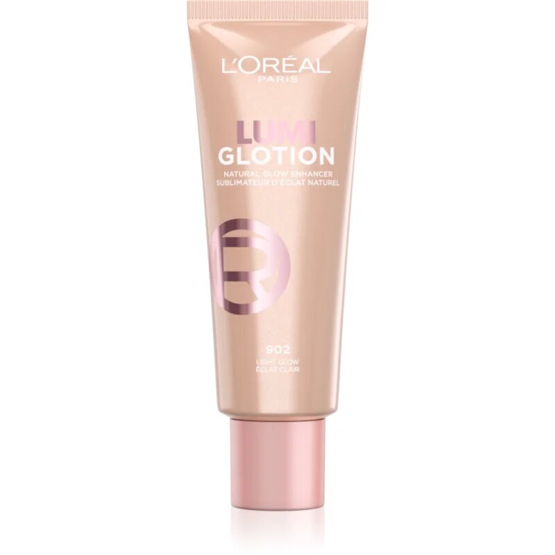 L’Oréal Paris Lumi Glotion кремообразен озарител с хидратиращ ефект цвят 902 Light Glow 40 мл.