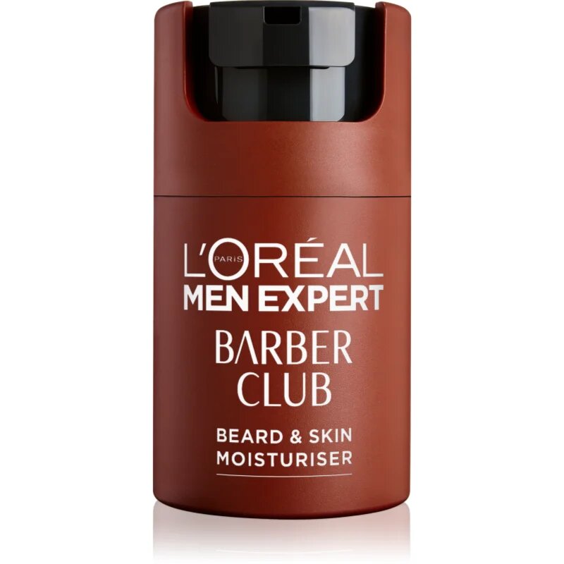 L’Oréal Paris Men Expert Barber Club хидратиращ крем за зоната на лицето и брадата за мъже 50 мл.