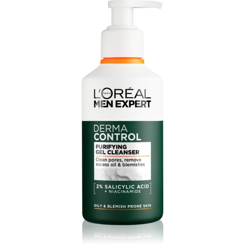 L’Oréal Paris Men Expert Derma Control почистващ гел с ниацинамид 260 мл.