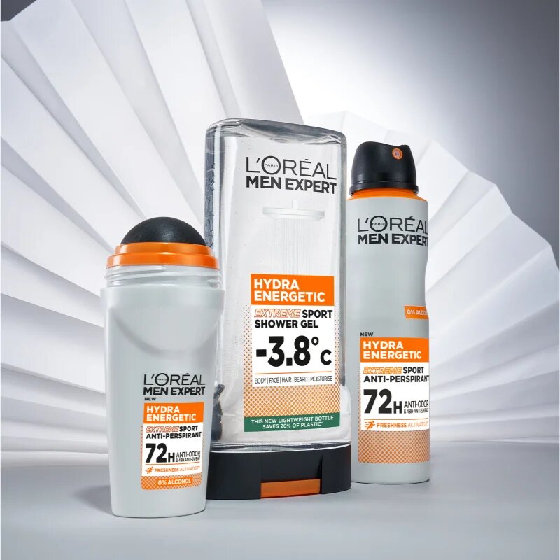 L’Oréal Paris Men Expert Hydra Energetic антиперспирант-спрей против миризма и изпотяване 150 мл.