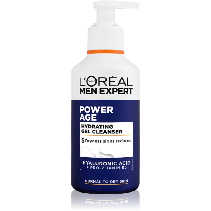 L’Oréal Paris Men Expert Power Age овлажняващ почистващ гел за мъже 260 мл.