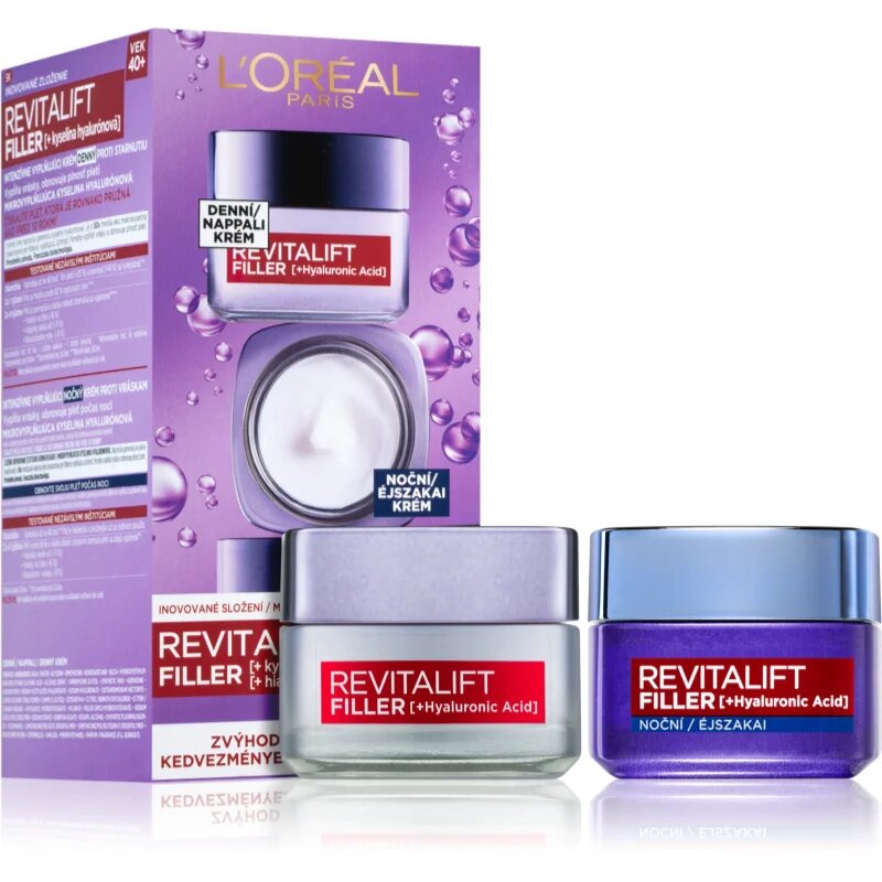 L’Oréal Paris Revitalift Filler дневен и нощен крем против бръчки с хиалуронова киселина