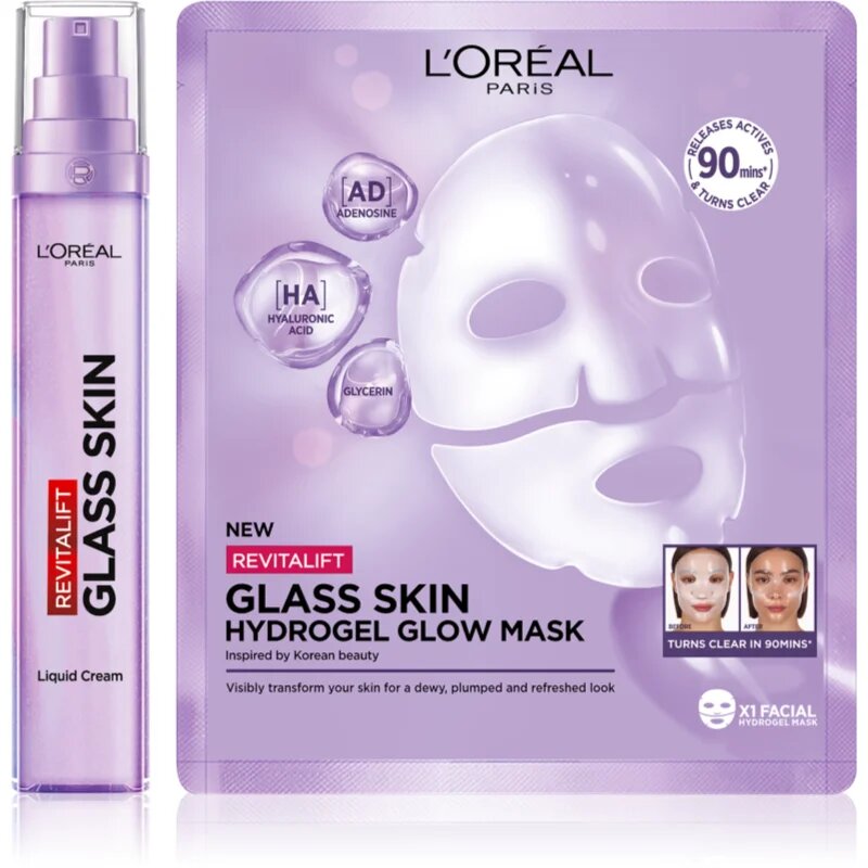 L’Oréal Paris Revitalift Filler Glass Skin комплект за грижа за лицето