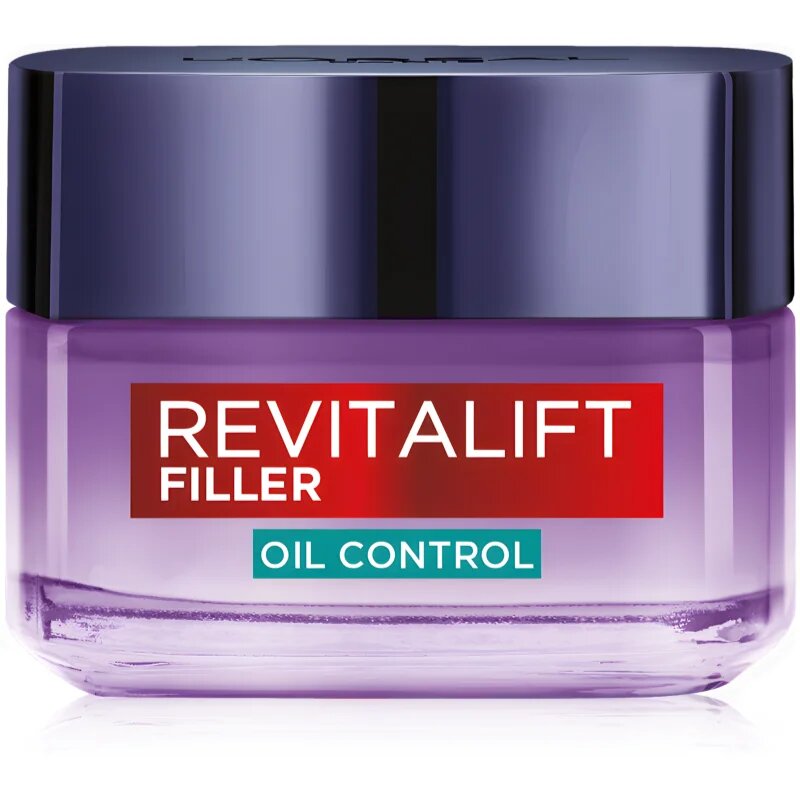 L’Oréal Paris Revitalift Filler Oil Control дневен крем за лице за смесена и мазна кожа 50 мл.