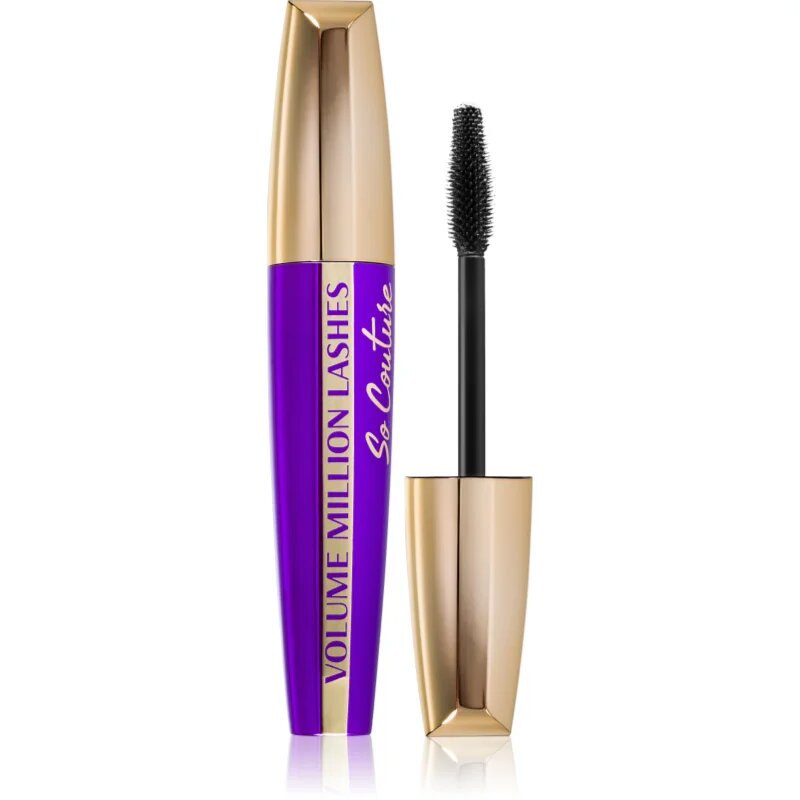 L’Oréal Paris Volume Million Lashes So Couture спирала за обем и извиване на мигли цвят Black 95 мл.