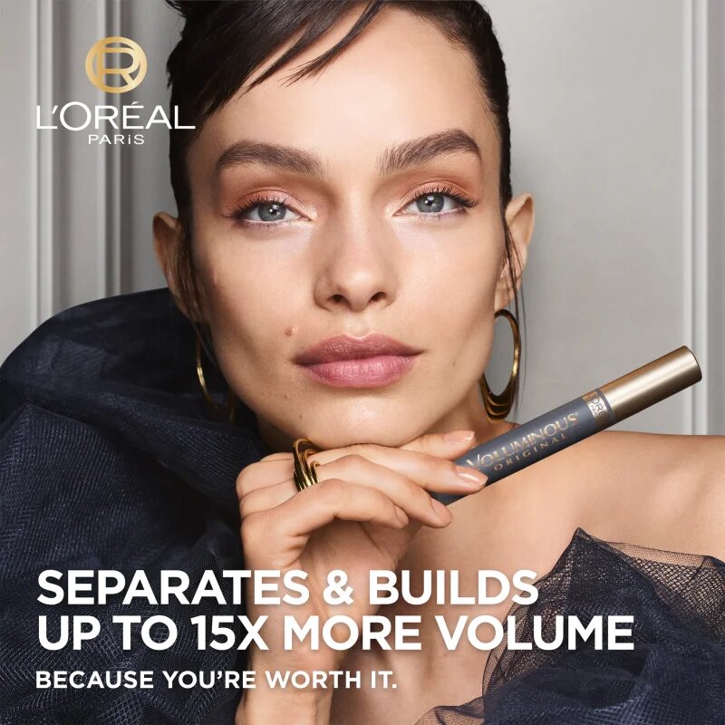 L’Oréal Paris Voluminous Carbon спирала придаваща обем Extra Black 7.5 мл.