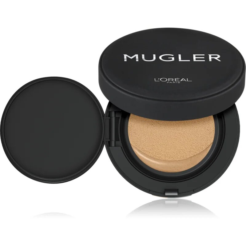 L’Oréal Paris x Mugler дълготраен компактен фон дьо тен за пълно покритие цвят Illusion 6 / Rich Medium 23 мл.