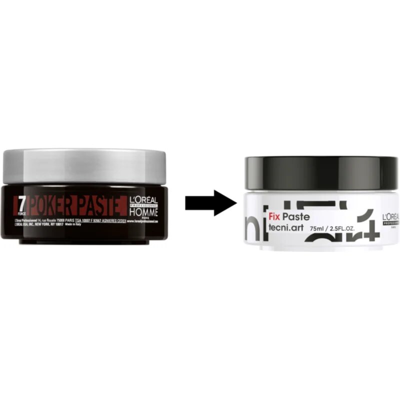 L’Oréal Professionnel Homme 7 Poker моделираща паста екстра силна фиксация 75 мл.
