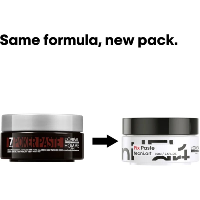 L’Oréal Professionnel Homme 7 Poker моделираща паста екстра силна фиксация 75 мл.