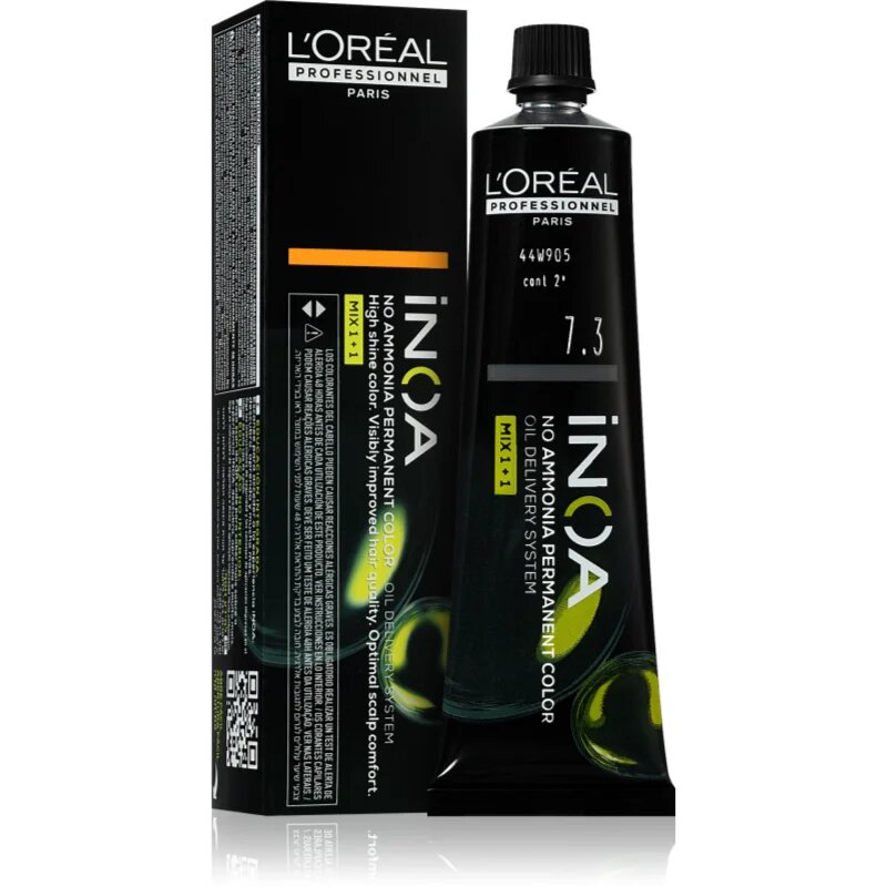 L’Oréal Professionnel Inoa перманентната боя за коса без амоняк цвят 7.3 60 мл.