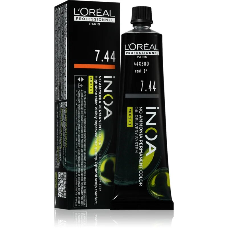 L’Oréal Professionnel Inoa перманентната боя за коса без амоняк цвят 7.44 60 мл.