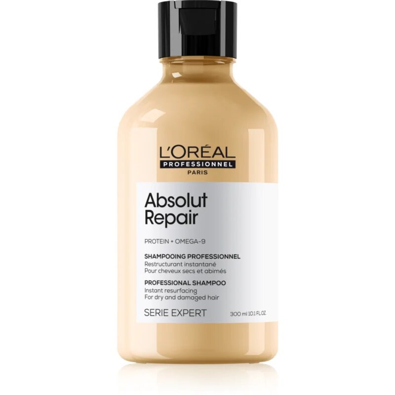 L’Oréal Professionnel Serie Expert Absolut Repair дълбоко регенериращ шампоан за суха и увредена коса 300 мл.