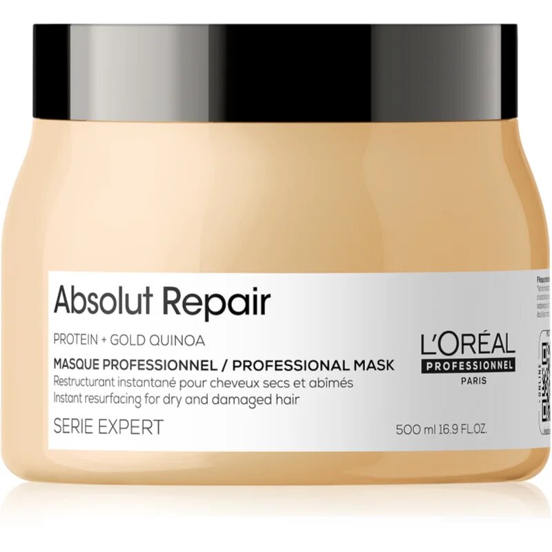 L’Oréal Professionnel Serie Expert Absolut Repair дълбоко регенерираща маска за суха и увредена коса 500 мл.