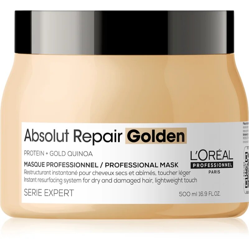 L’Oréal Professionnel Serie Expert Absolut Repair Golden регенерираща маска за суха и увредена коса 500 мл.