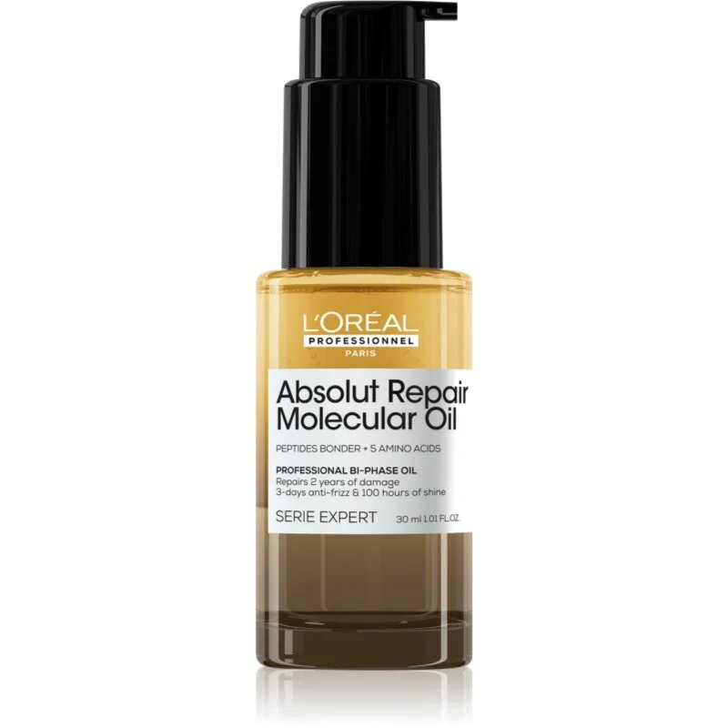 L’Oréal Professionnel Serie Expert Absolut Repair Molecular подхранващо масло за коса за увредена коса 30 мл.