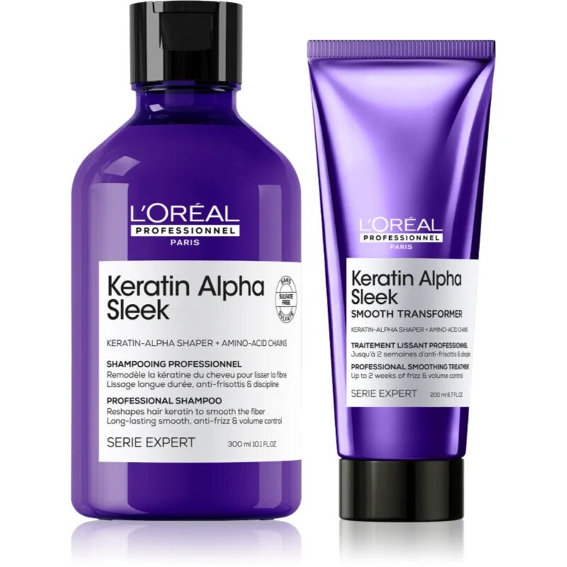 L’Oréal Professionnel Serie Expert Keratin Alpha Sleek комплект за изглаждане на косата
